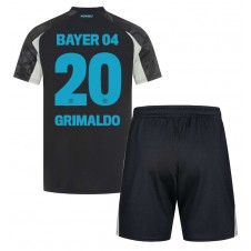 Bayer Leverkusen Alejandro Grimaldo #20 Tredjedraktsett Barn 2024-25 Kortermet (+ korte bukser)